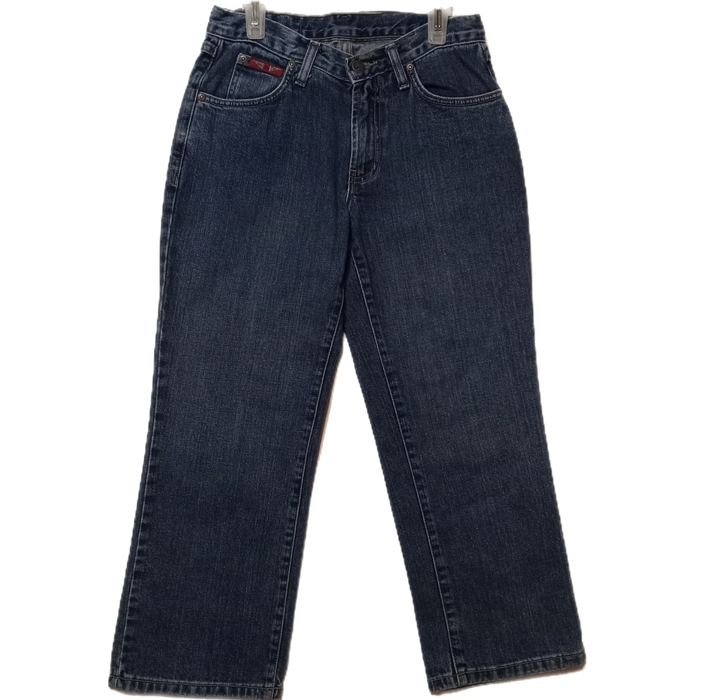 Y2K Hard Tail Jeans USA Mid Rise Mid Blue Women 26 Original Straight